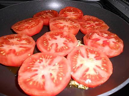 recette TOMATES POELEES AU BEURRE DE CORIANDRE