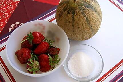 recette Frappé aux fraises et au melon
