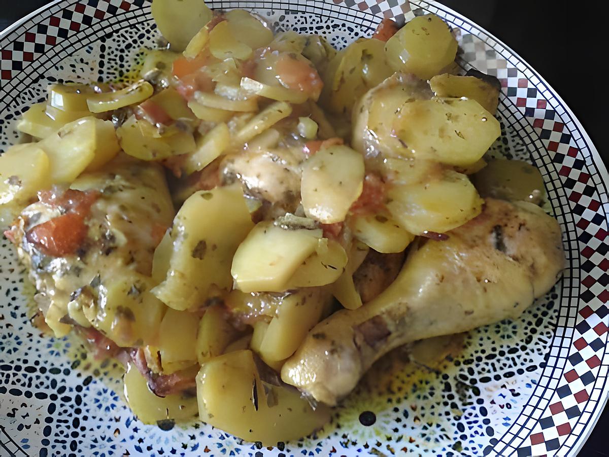 recette pilon de poulet et ces pommes de terres