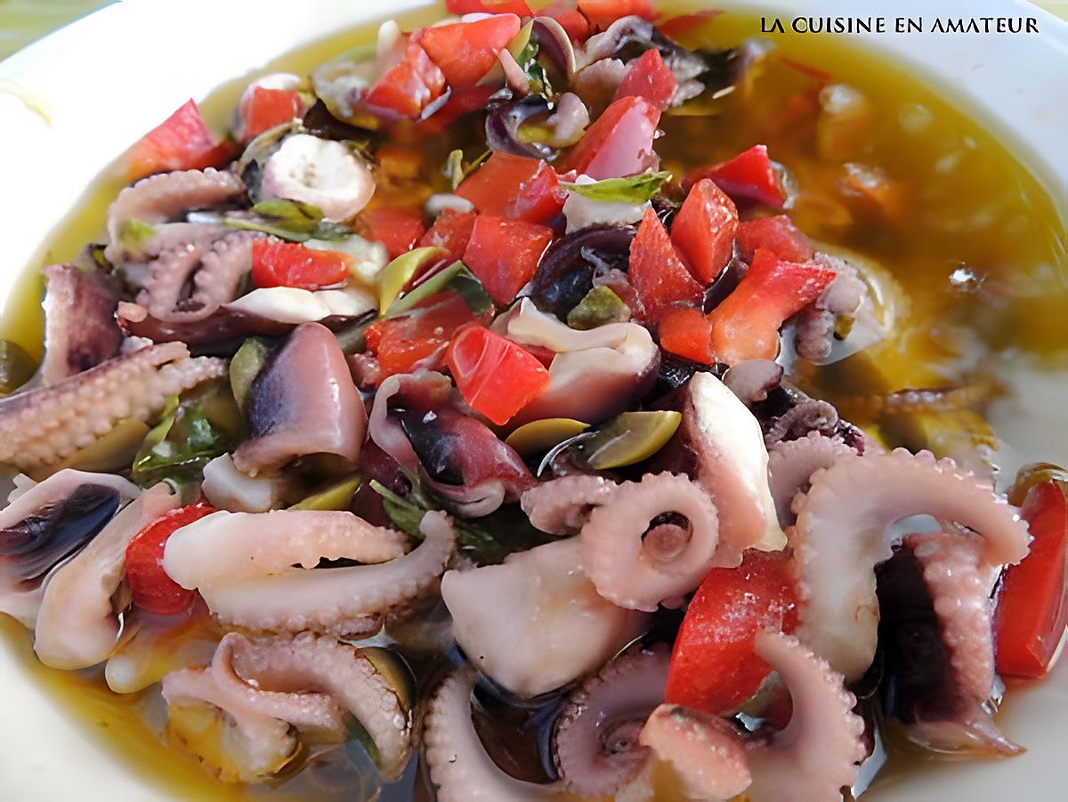 recette Salade de poulpes marinées à la provençale
