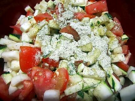 recette Soupe de courgettes. tomates. au micro-ondes.