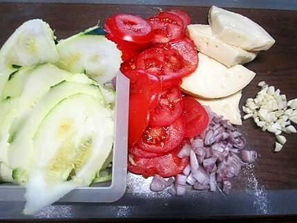 recette Cabillaud aux légumes gratiné au reblochon.