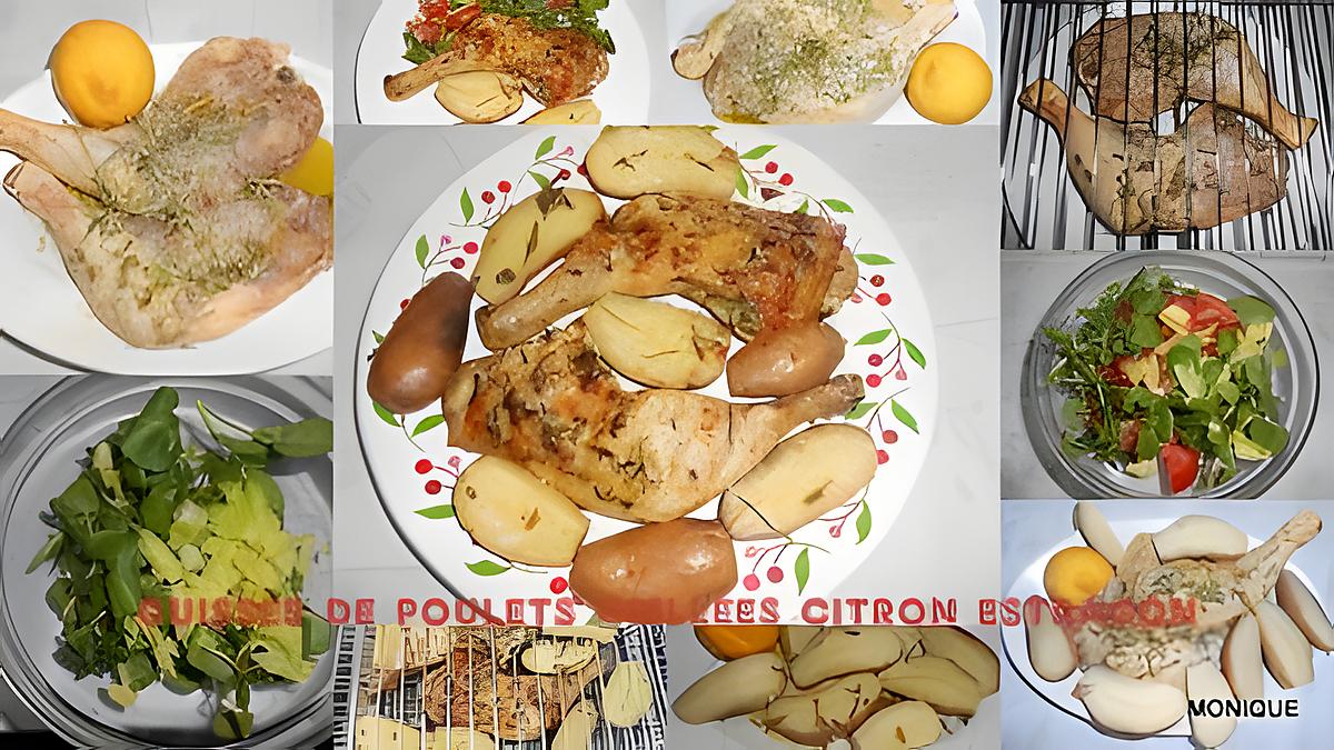 recette CUISSES DE POULET GRILLEES CITRON ET ESTRAGON