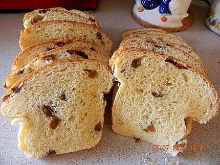 recette Cramique aux raisins