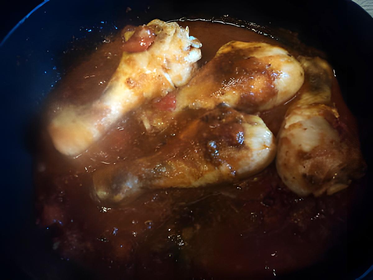 recette Poulet au tomate/paprika