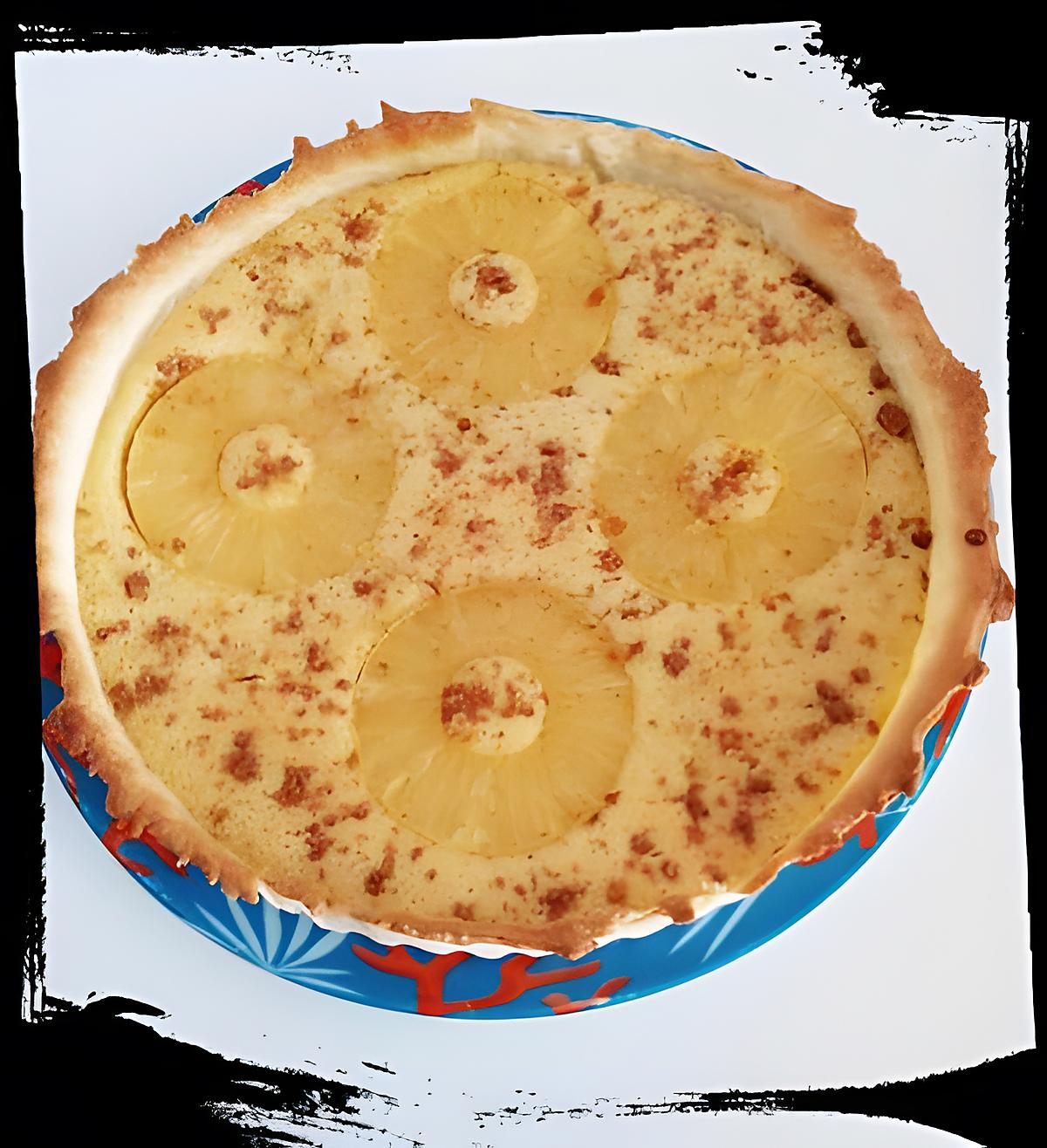 recette tarte amandine ananas speculoos