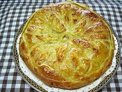 recette Tourte aux pommes de terre et saumon.