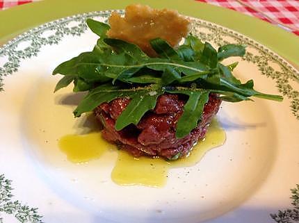 recette Tartare de bœuf "couteau" à l'italienne