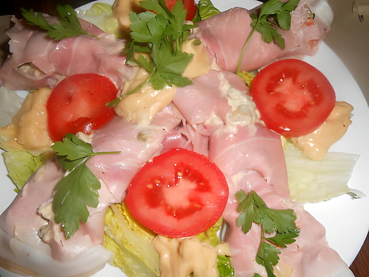 recette Cornets de jambon