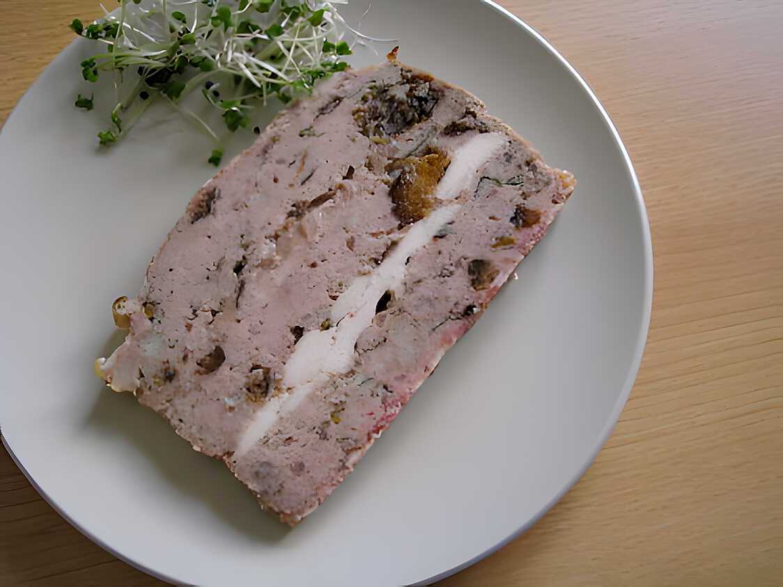 Recette de Terrine aux trois viandes, pruneaux et Armagnac
