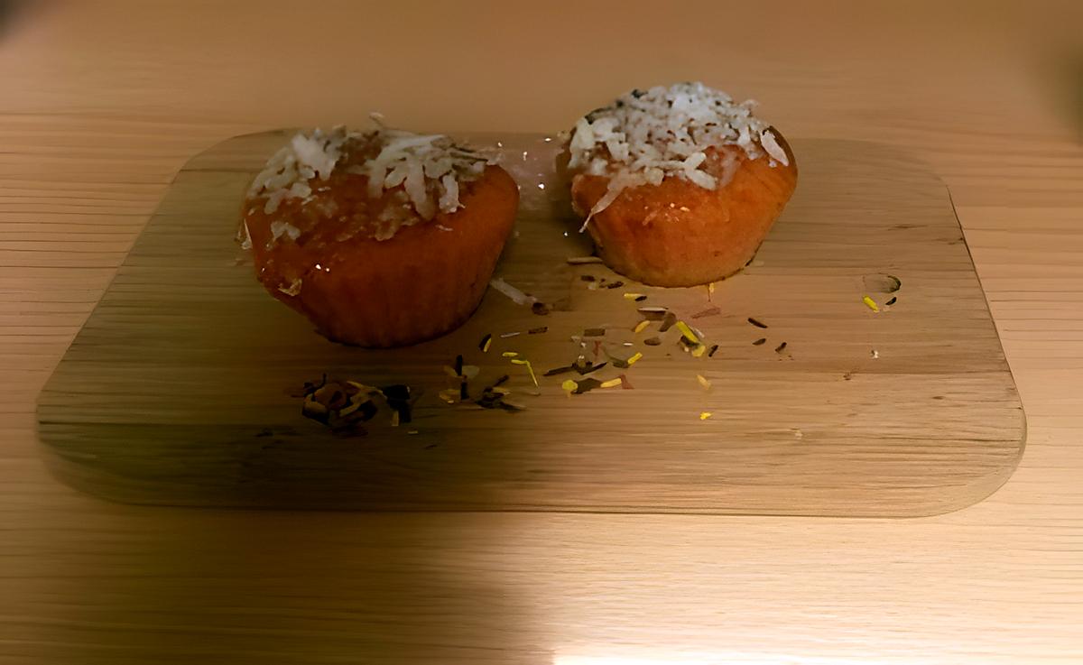 recette cupcake nature nappage caramel coco