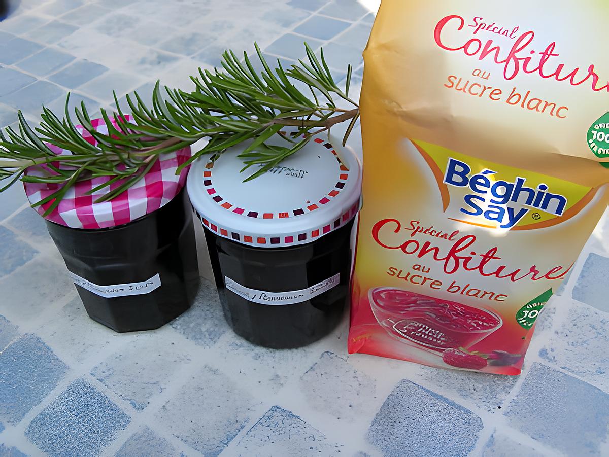 recette Confiture de cerises au romarin