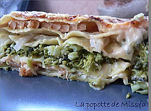 recette Lasagnes saumon - brocolis