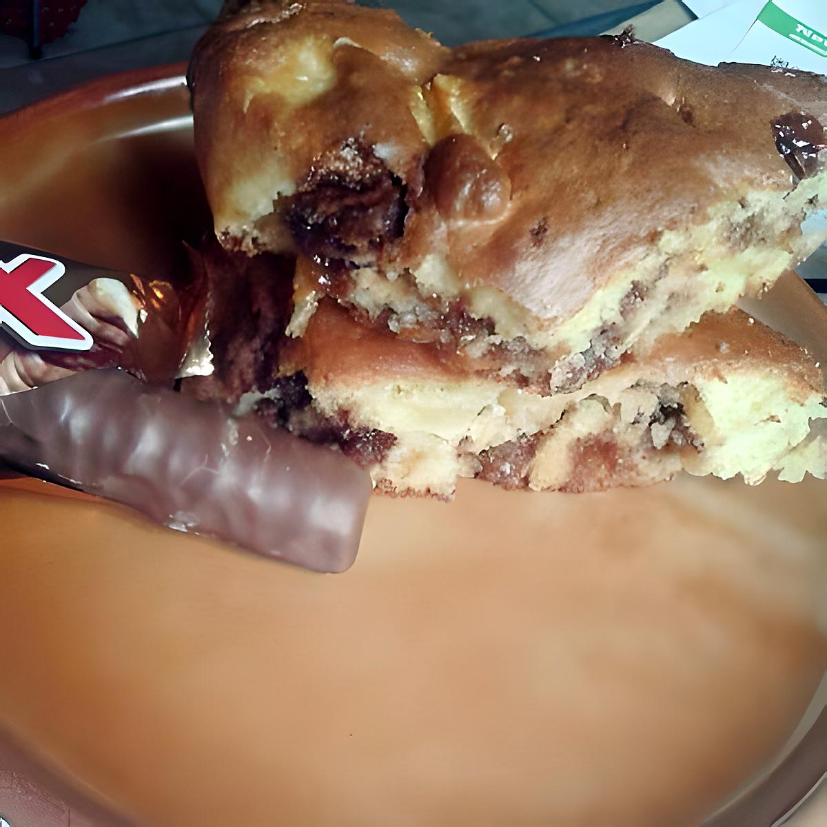 recette gâteau pomme et Twix !