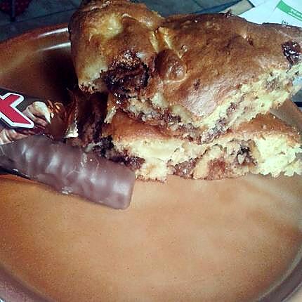 recette gâteau pomme et Twix !