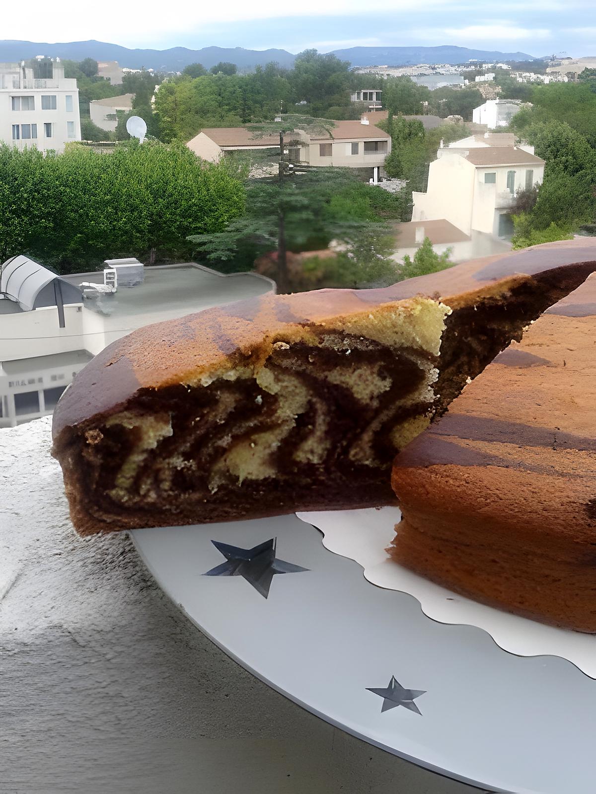 recette cake zebré