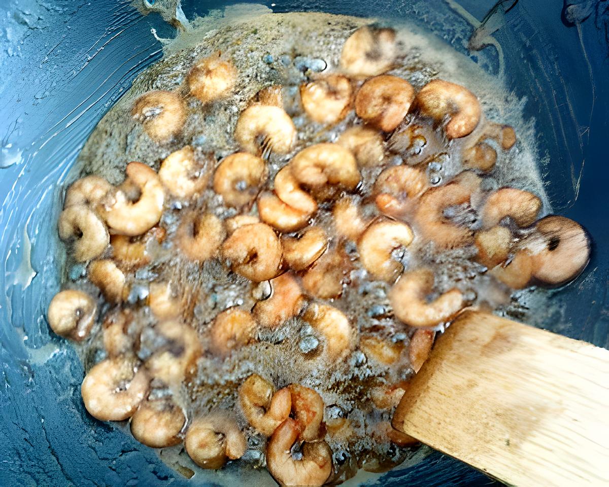 recette crevettes au caramel