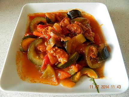 recette Ratatouille au chorizo