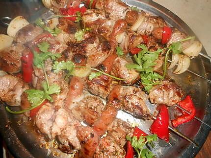 recette Brochette d agneau a l origan