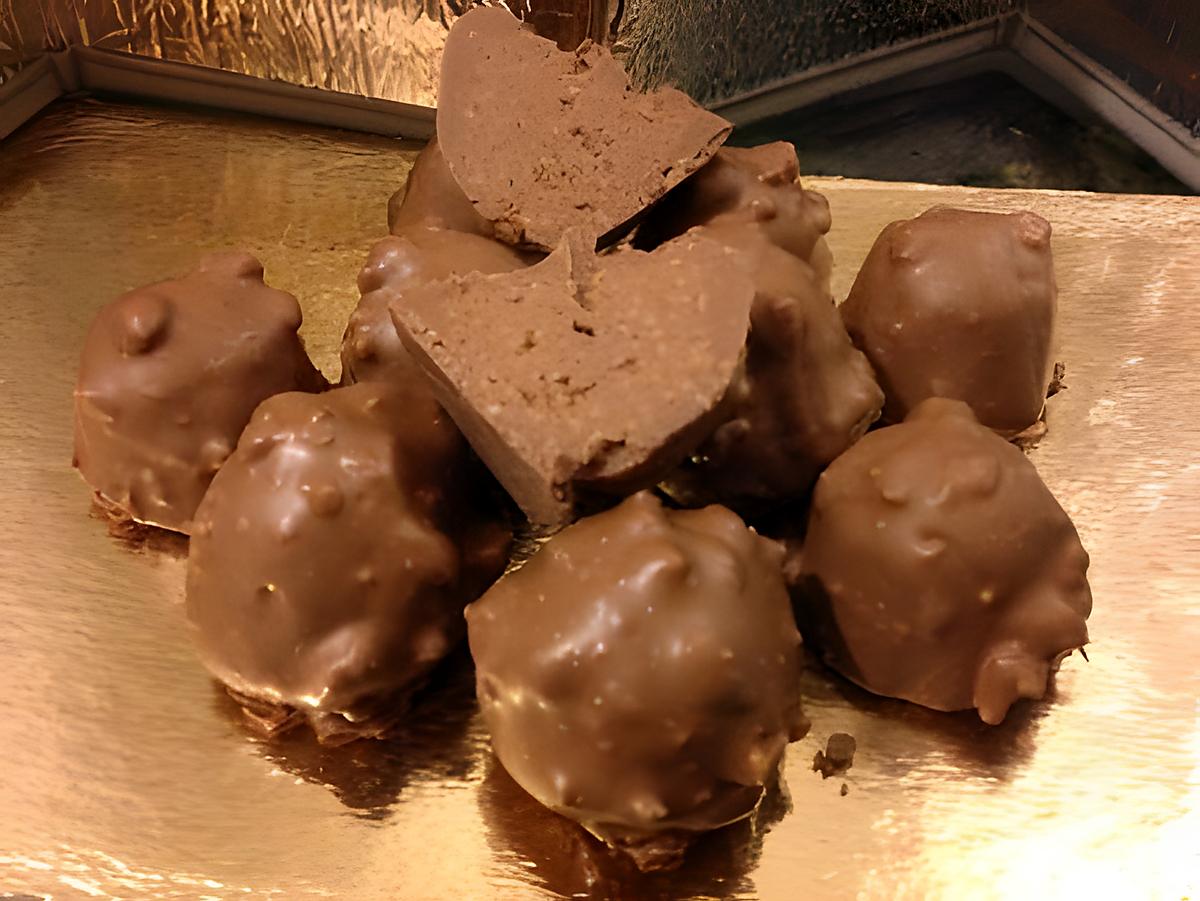 recette Rochers au praliné