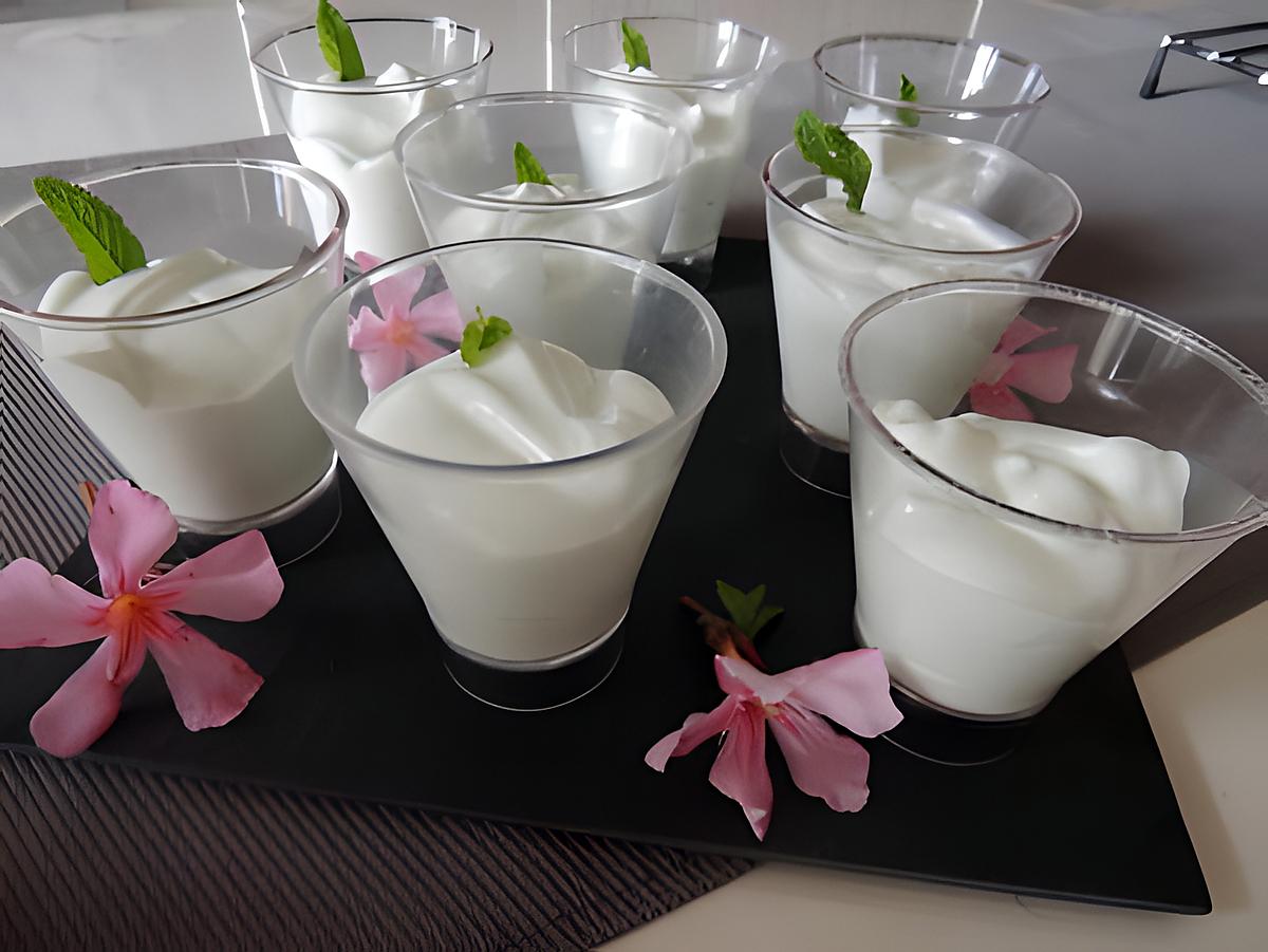 recette Mousse à la menthe