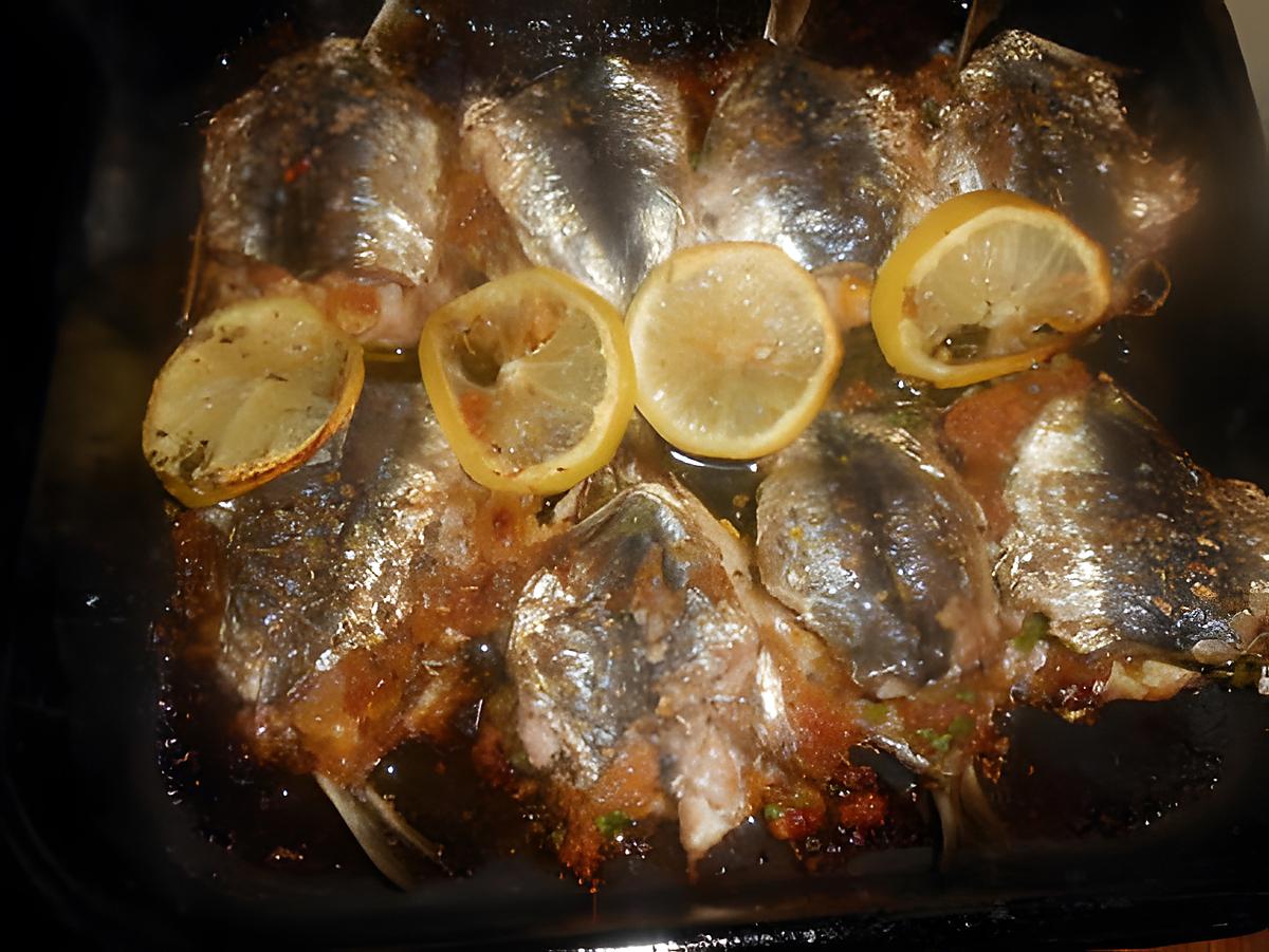 recette Filet de sardines aux raisins blonds