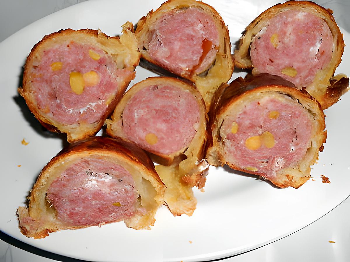 recette SAUCISSON DE LYON EN CROUTE