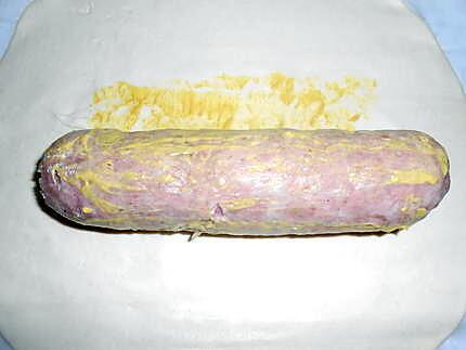 recette SAUCISSON DE LYON EN CROUTE