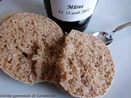recette Muffin anglais au son de blé et lait fermenté