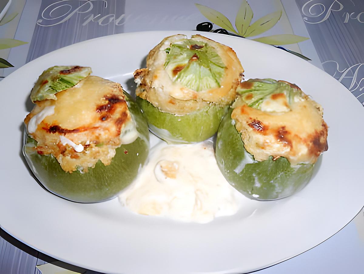 recette MES PETITES COURGETTES FARCIES