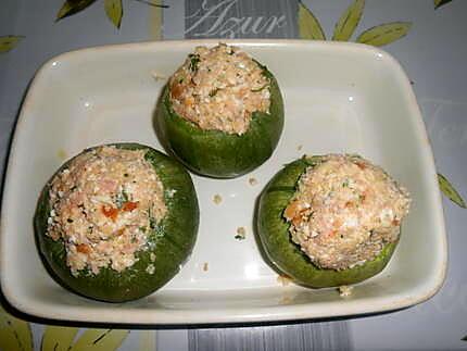 recette MES PETITES COURGETTES FARCIES