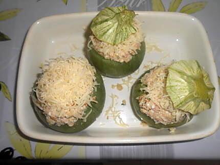 recette MES PETITES COURGETTES FARCIES