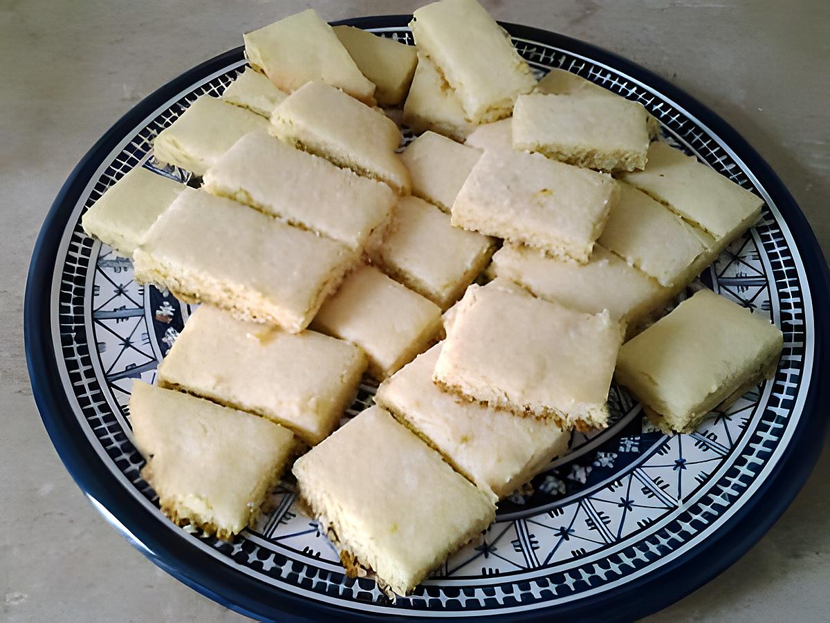 recette Shortbreads nature (comprenez "au beurre")