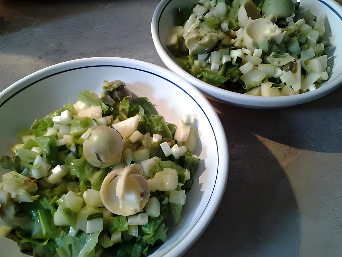 recette Salade fraîcheur très croquante