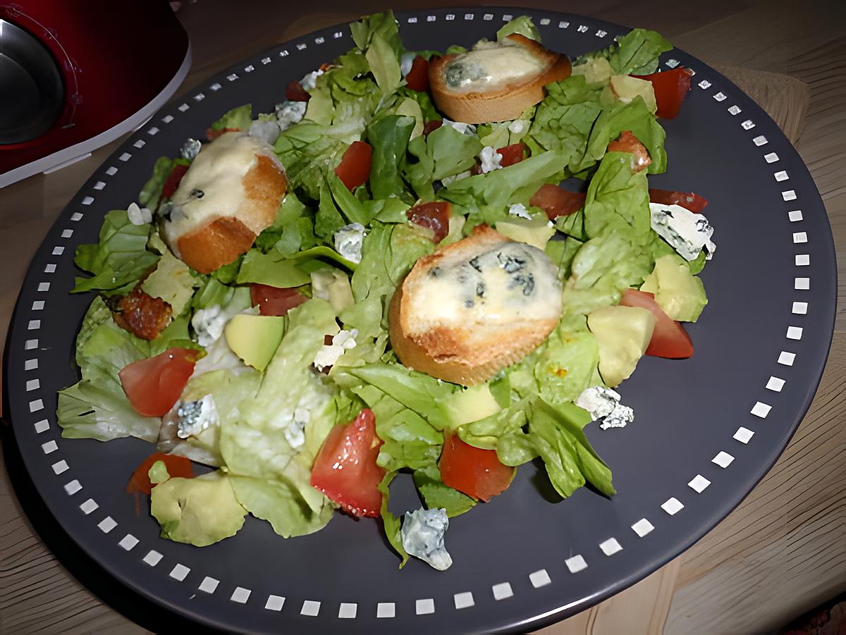 recette Salade de roquefort chaud