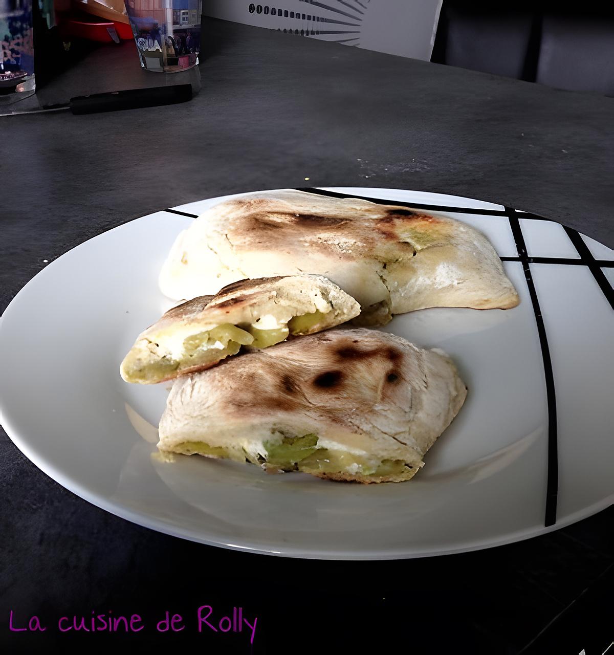 recette Naans courgette et kiri