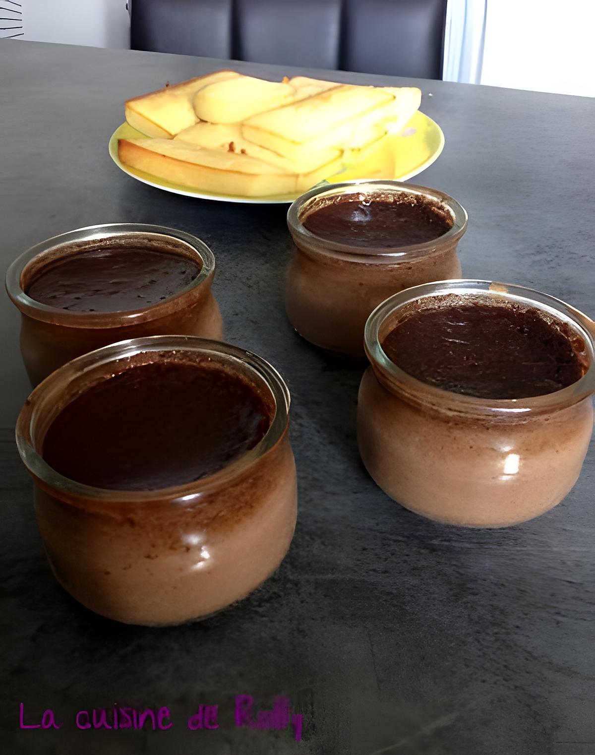 recette Crèmes au chocolat