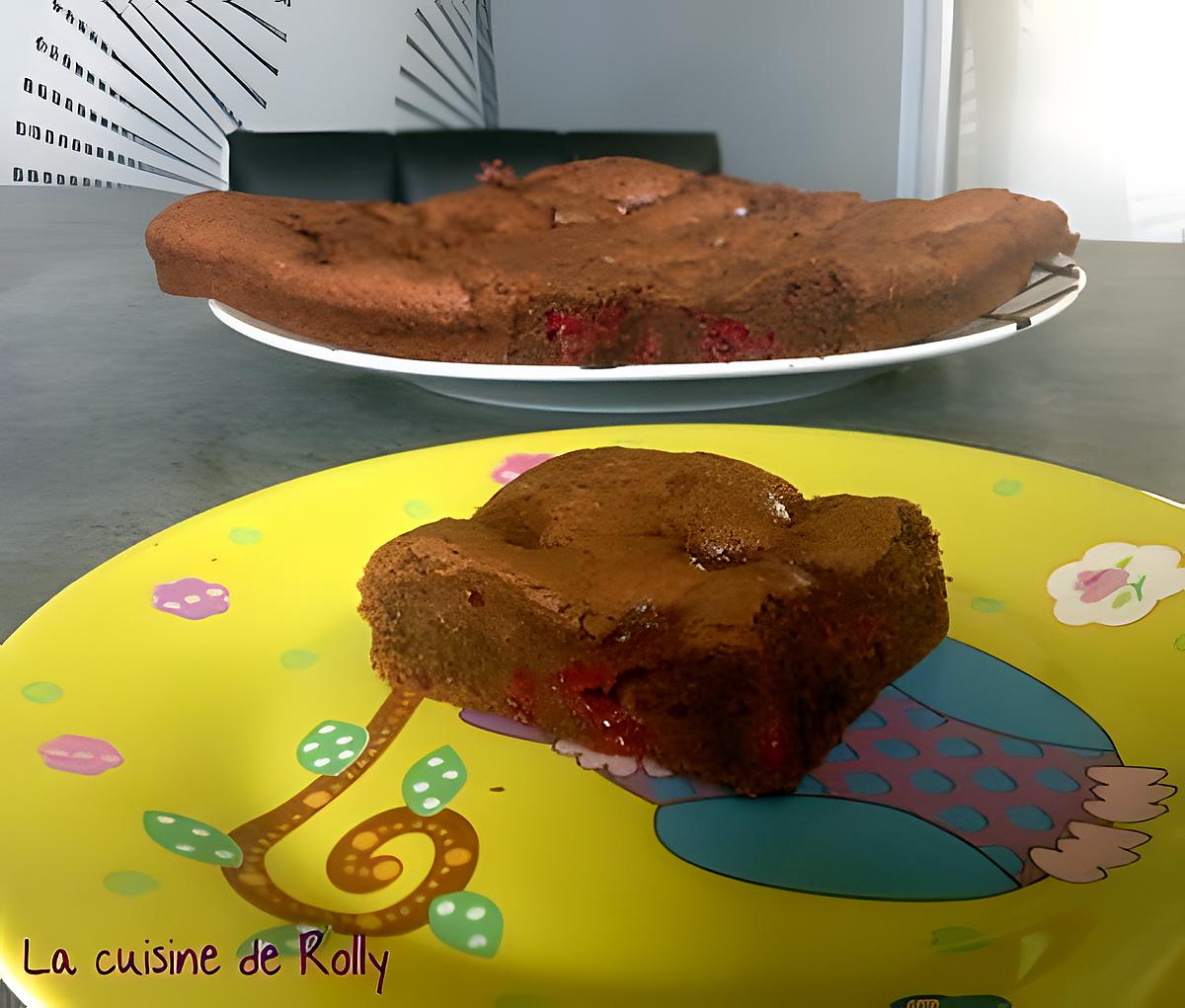 recette Gâteau chocolat framboise