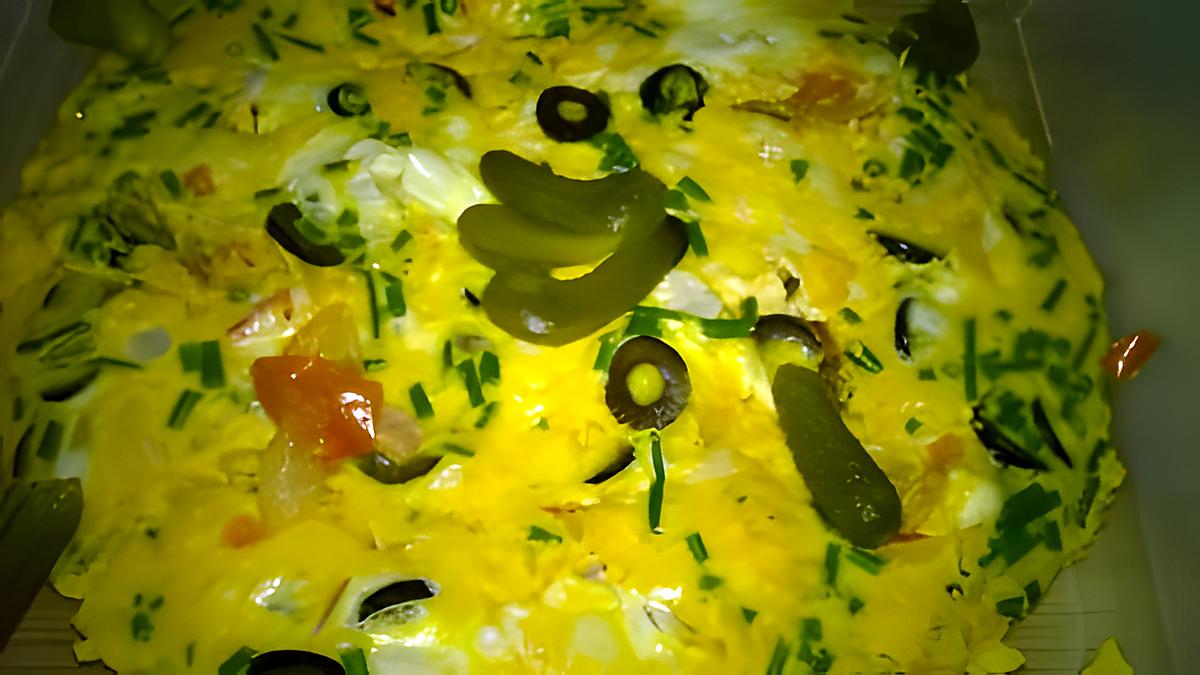 recette omelette froide aux légumes