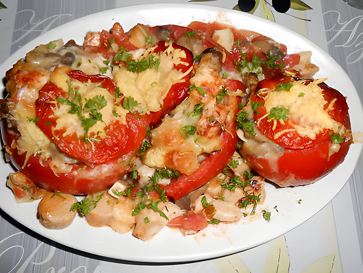 recette TOMATES EN VOL AU VENT