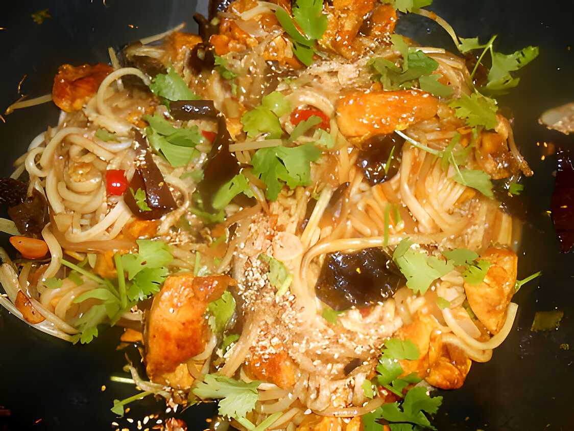 Recette Nouilles De Riz Au Poulet