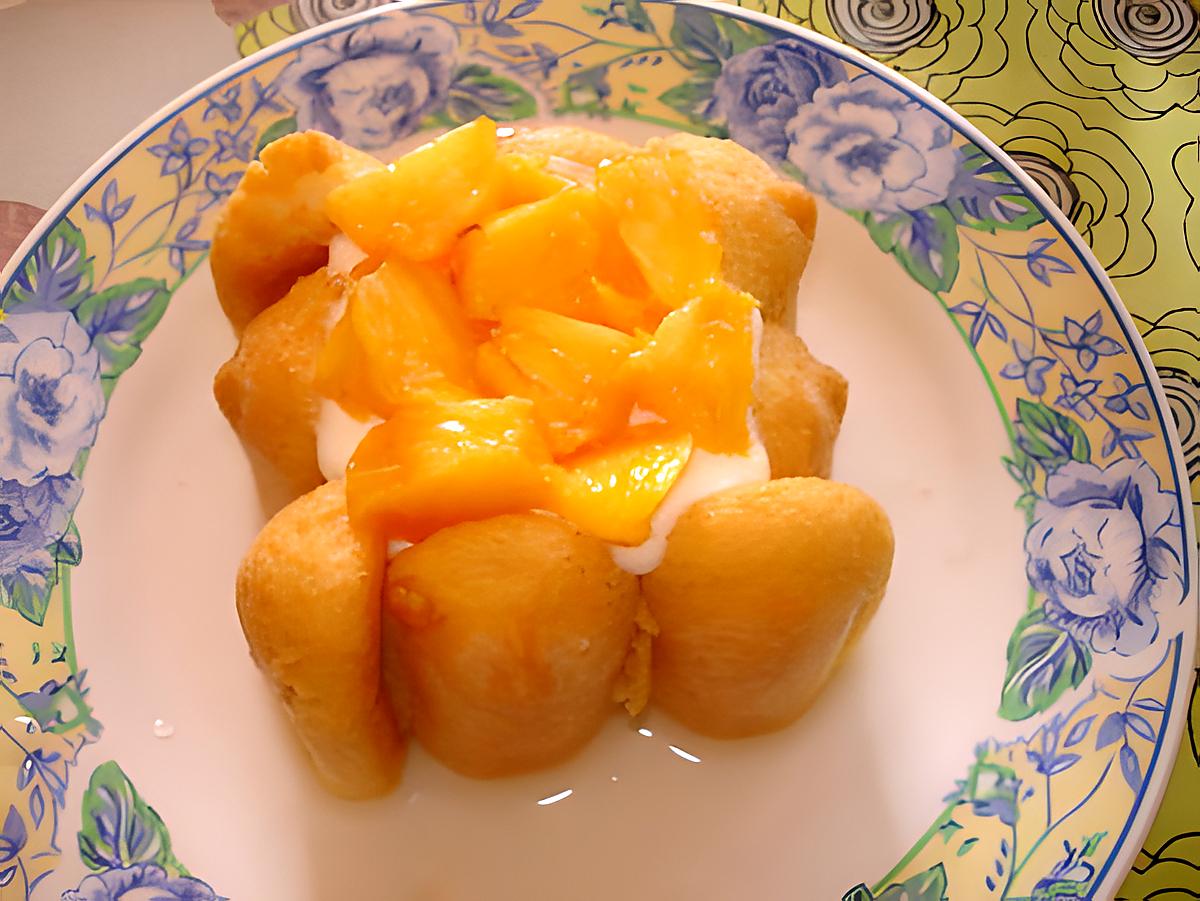 recette Mini charlotte à la pêche