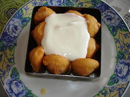 recette Mini charlotte à la pêche