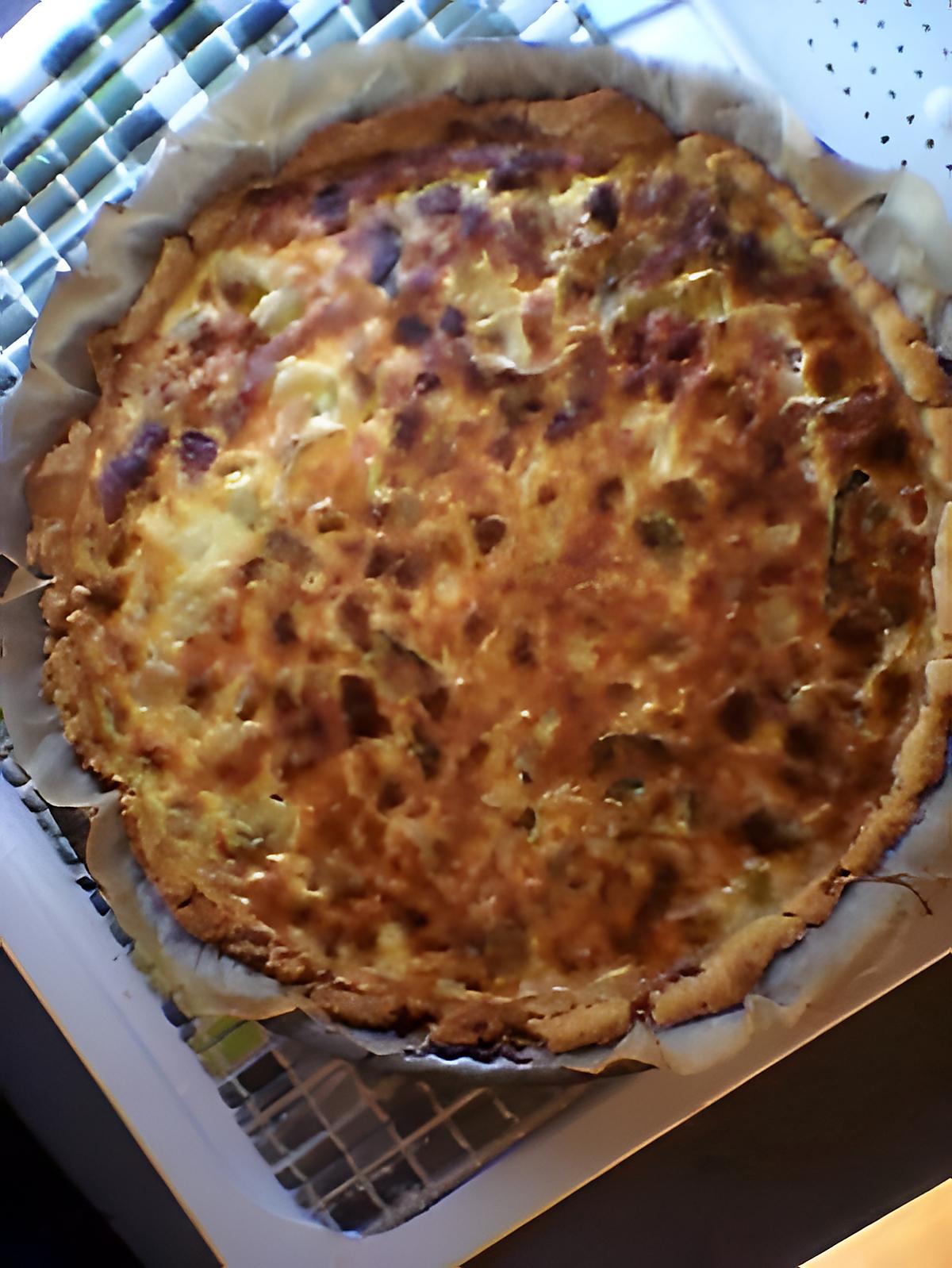 recette quiche aux poireaux