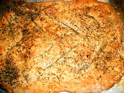 recette Fougasse aux herbes et parmesan