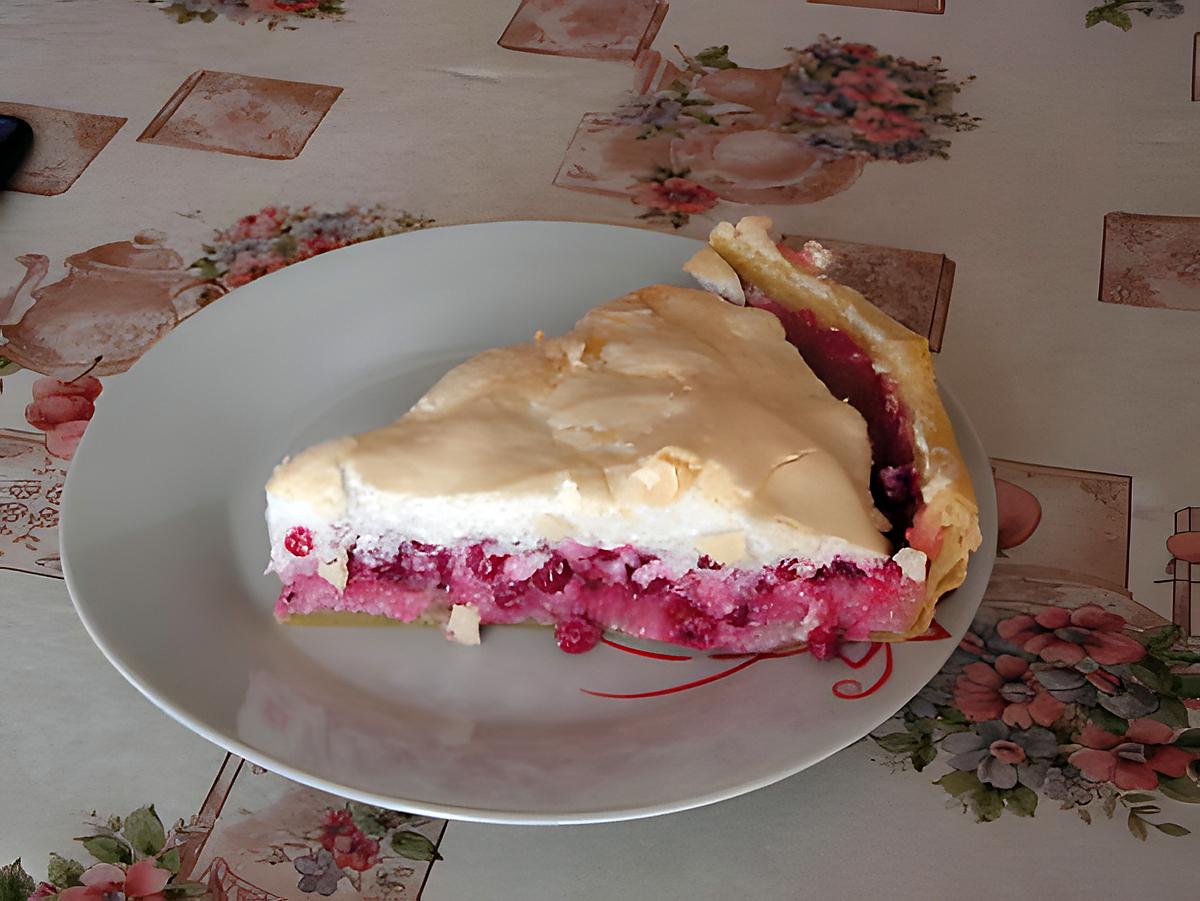 recette Tarte aux groseilles meringuées