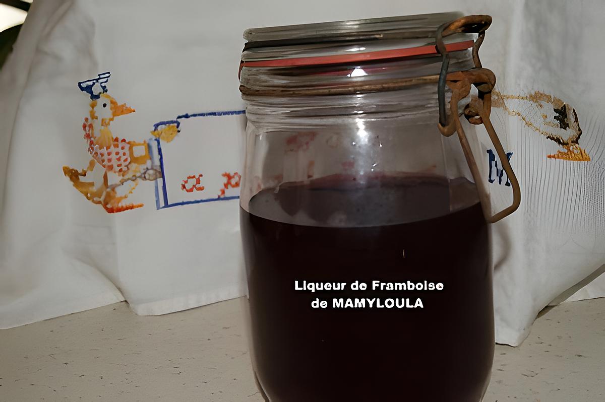 recette Liqueur de Framboises