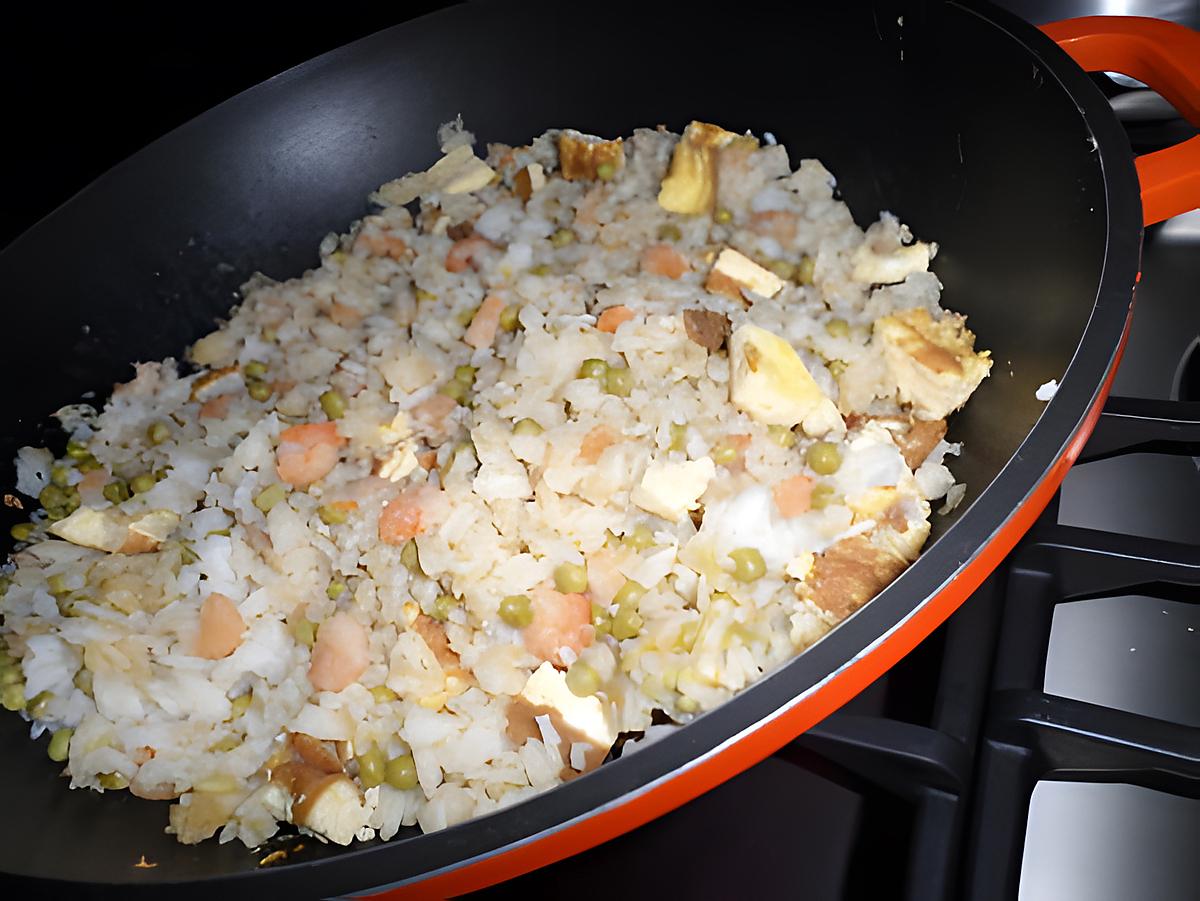 recette Riz cantonnais au crevettes