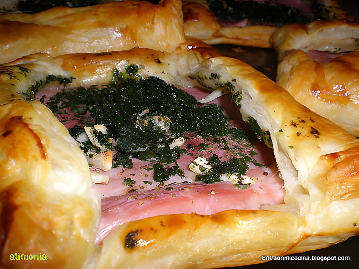 recette FEUILLETES JAMBON-PERSILLADE