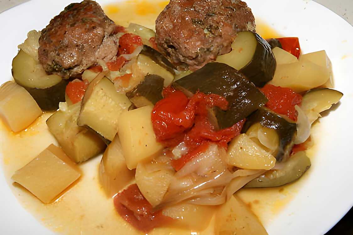 Courgettes farcies façon Mamyloula